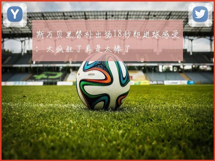 斯万贝里替补出场18秒即进球感受：太疯狂了真是太棒了